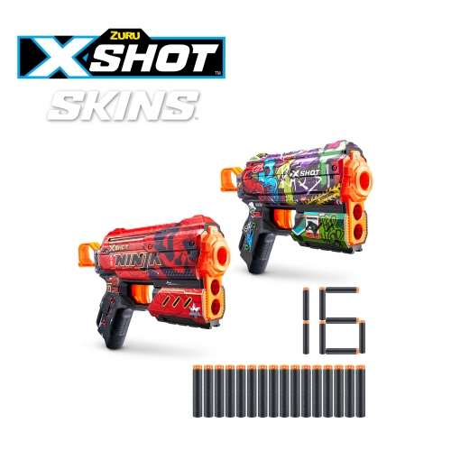 X-SHOT SKINS 플럭스 더블 16다트
